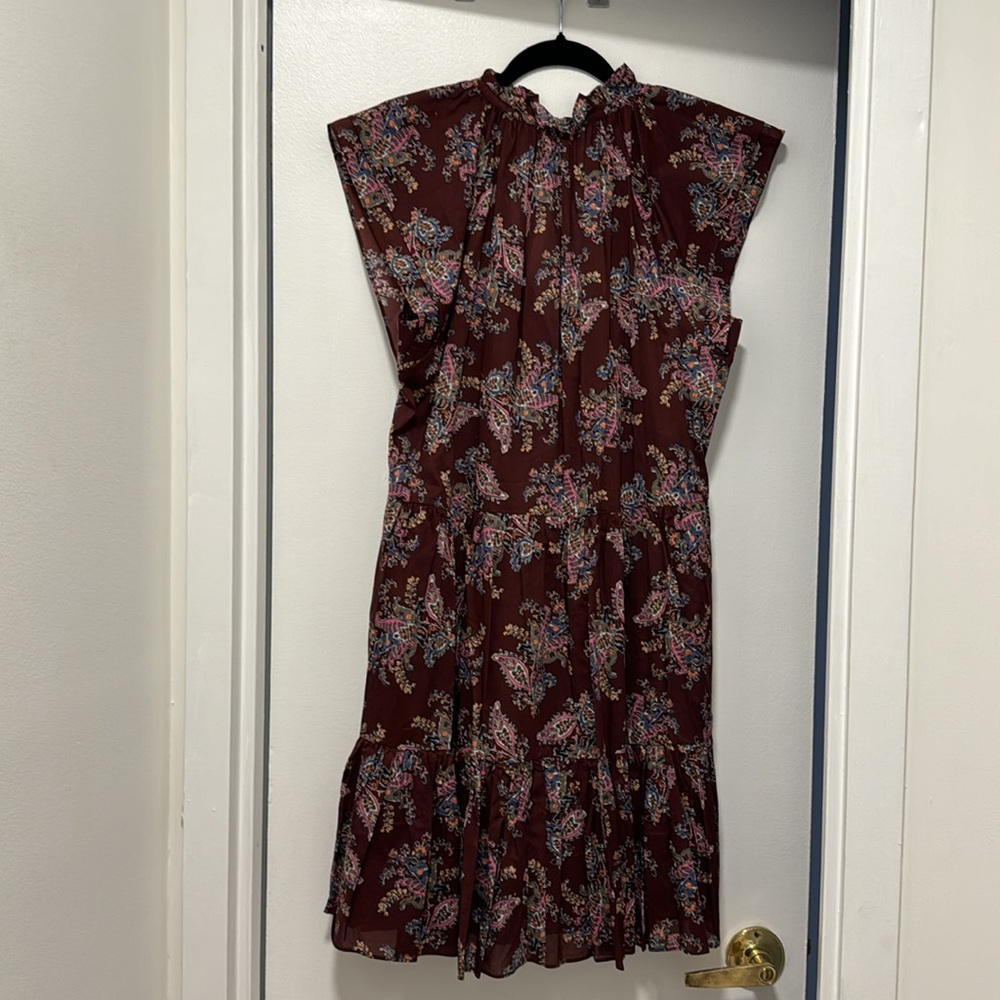 Veronica Beard Zee Dress in Brickmul - Picture 5 of 5